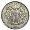 Image 1 : 1867 Shield Nickel w/o Rays AU