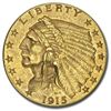Image 1 : 1915 $2.50 Indian Gold Quarter Eagle AU