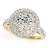 Image 1 : 2.09 ctw Certified VS/SI Diamond Solitaire Halo Ring 14k Yellow Gold