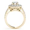 Image 2 : 2.09 ctw Certified VS/SI Diamond Solitaire Halo Ring 14k Yellow Gold