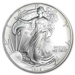 1995 1 oz Silver American Eagle BU