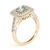 Image 3 : 1.8 ctw Certified VS/SI Diamond Solitaire Halo Ring 14k Yellow Gold