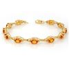 Image 1 : 8.0 ctw Yellow Sapphire Bracelet 10k Yellow Gold