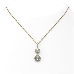 1.25 ctw Diamond Designer Necklace 18K Yellow Gold