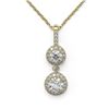 Image 2 : 1.25 ctw Diamond Designer Necklace 18K Yellow Gold