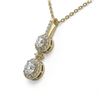 Image 3 : 1.25 ctw Diamond Designer Necklace 18K Yellow Gold