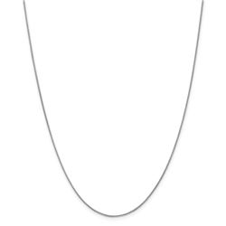 14k White Gold 0.80 mm Spiga Pendant Chain Necklace - 16 in.