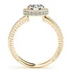 Image 2 : 1.51 ctw Certified VS/SI Diamond Solitaire Halo Ring 14k Yellow Gold