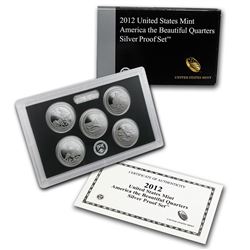 2012 America the Beautiful Quarters Silver Proof Set