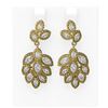 Image 1 : 4.34 ctw Diamond Earrings 18K Yellow Gold