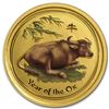 Image 1 : 2009 Australia 1/10 oz Gold Lunar Ox BU (SII, Colorized)