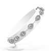 Image 2 : 6.31 ctw Mix Cut Diamonds Designer Bracelet 18K White Gold