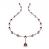 Image 3 : 16.36 ctw Ruby & Diamond Necklace 18K White Gold