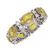 Image 3 : 7.64 ctw Canary Citrine Ring 18K White Gold