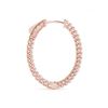 Image 3 : 2 ctw Diamond VS/SI Certified 30 MM Hoop Earrings 14k Rose Gold