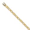Image 1 : 14k Yellow Gold Diamond Figure Eight Bracelet - 7 in.