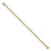 Image 2 : 14k Yellow Gold Diamond Figure Eight Bracelet - 7 in.