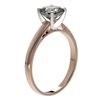 Image 3 : 1 ctw Certified VS/SI Quality Cushion Cut Diamond Ring 10k Rose Gold