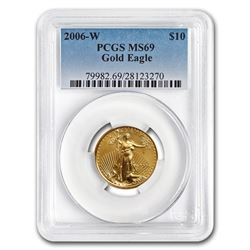 2006-W 1/4 oz Burnished Gold American Eagle MS/SP-69 PCGS