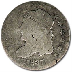 1837 Capped Bust Half Dime Large 5? AG