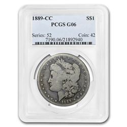 1889-CC Morgan Dollar Good-6 PCGS