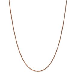 14k Rose Gold 1.40 mm Spiga Chain Necklace - 18 in.