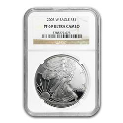 2003-W Proof Silver American Eagle PF-69 NGC