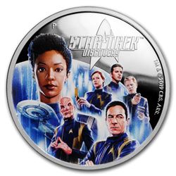 2019 Tuvalu 2 oz Silver Star Trek Discovery Proof