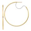 Image 1 : 14k Two-Tone Large Polished Hoop Earrings - 2x55 mm