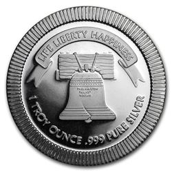 1 oz Silver Round - A-Mark Liberty Bell Stackables