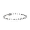 Image 1 : 6.24 ctw Pear Cut Diamond Designer Bracelet 18K White Gold