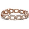 Image 1 : 8 ctw Diamond Designer Bracelet 18K Rose Gold