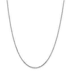 14k White Gold 1.8 mm Diamond Cut Cable Chain - 26 in.