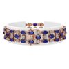 Image 2 : 17.74 ctw Sapphire & Diamond Row Bracelet 10K Rose Gold