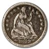 Image 1 : 1853-O Liberty Seated Half Dime w/Arrows VF