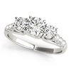 Image 2 : 0.75 ctw VS/SI Diamond 3 Stone Ring 18k White Gold