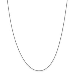 14k White Gold 1 mm Spiga Chain Necklace - 16 in.