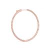 Image 3 : 3 ctw Diamond VS/SI Certified 36 MM Hoop Earrings 14k Rose Gold