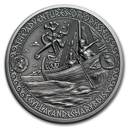 2018 Solomon Isl Silver Adventures of Odysseus Scylla & Charybdis