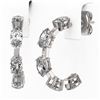 Image 3 : 3.5 Ctw Marquise Cut Diamond Designer Earrings 18K White Gold