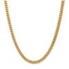 Image 1 : 14k Yellow Gold 7.3 mm Semi-Solid Miami Cuban Chain - 28 in.