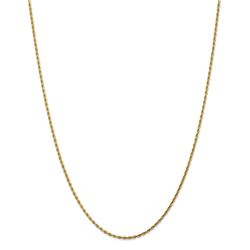 14k Yellow Gold 1.75 mm Diamond Cut Rope Chain - 36 in.