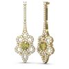 Image 2 : 2.74 ctw Fancy Yellow Diamond Earrings 18K Yellow Gold