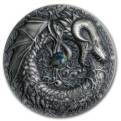 2019 Niue 2 oz Silver Antique Dragons (Norse Dragon)