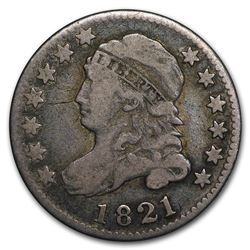 1821 Capped Bust Dime Large Date VG