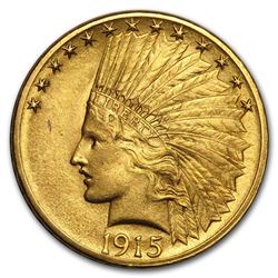 1915 $10 Indian Gold Eagle AU