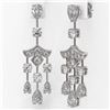 Image 3 : 5.5 ctw Pear Cut Diamond Designer Earrings 18K White Gold