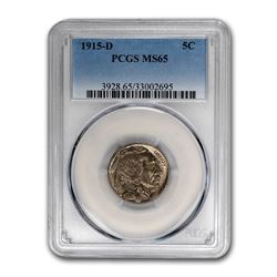 1915-D Buffalo Nickel MS-65 PCGS