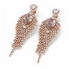 Image 3 : 9.82 ctw Morganite & Diamond Earrings 18K Rose Gold