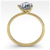 Image 2 : 1.0 ctw Certified VS/SI Diamond Engagment Ring Martini 18k Yellow Gold